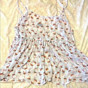 TORRID size 1 Flamingo Print Women's tank Top